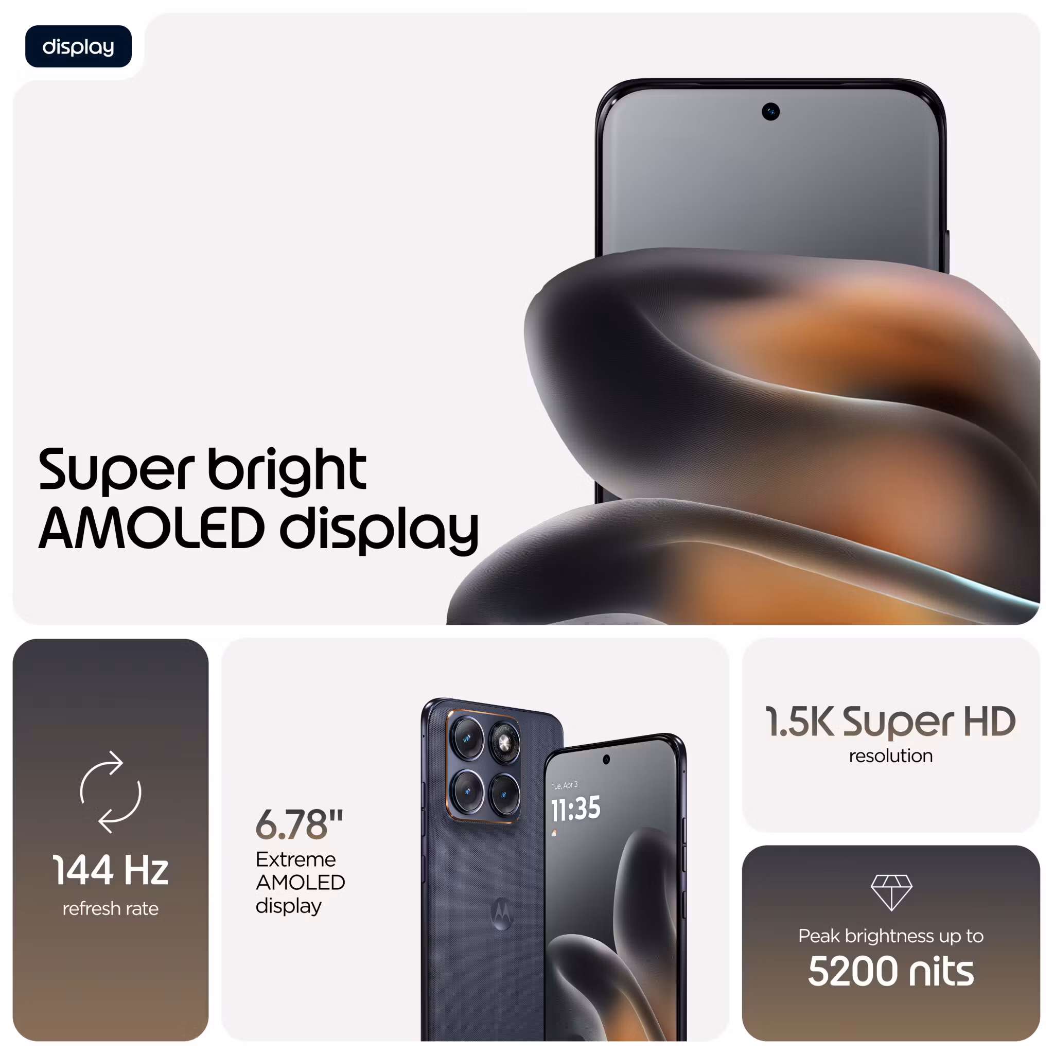 Motorola edge 70 fusion 17.2 cm (6.78") Dual SIM Android 16.0 5G USB Type-C 8 GB 256 GB 7000 mAh svart