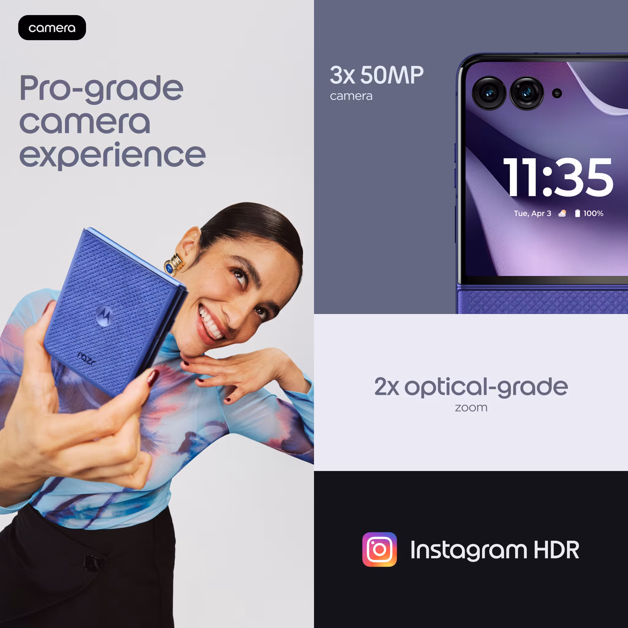 Motorola razr 70 ultra 17.7 cm (6.96") Dual SIM Android 16.0 5G USB Type-C 16 GB 512 GB 5000 mAh violett