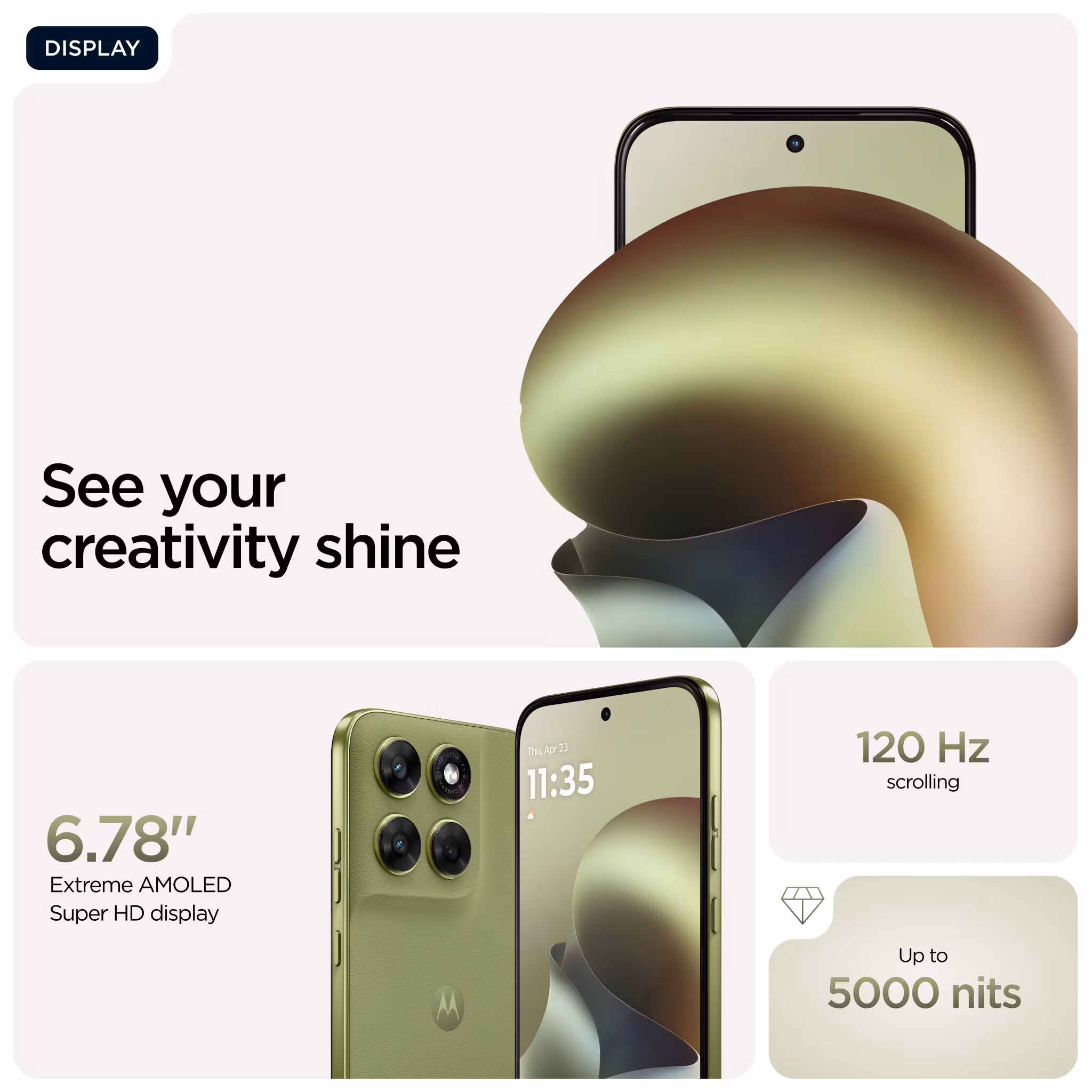 Motorola moto g67 17,3 cm (6,8") Hybrid Dual SIM Android 16.0 5G USB Type-C 4 GB 256 GB 5200 mAh Grön