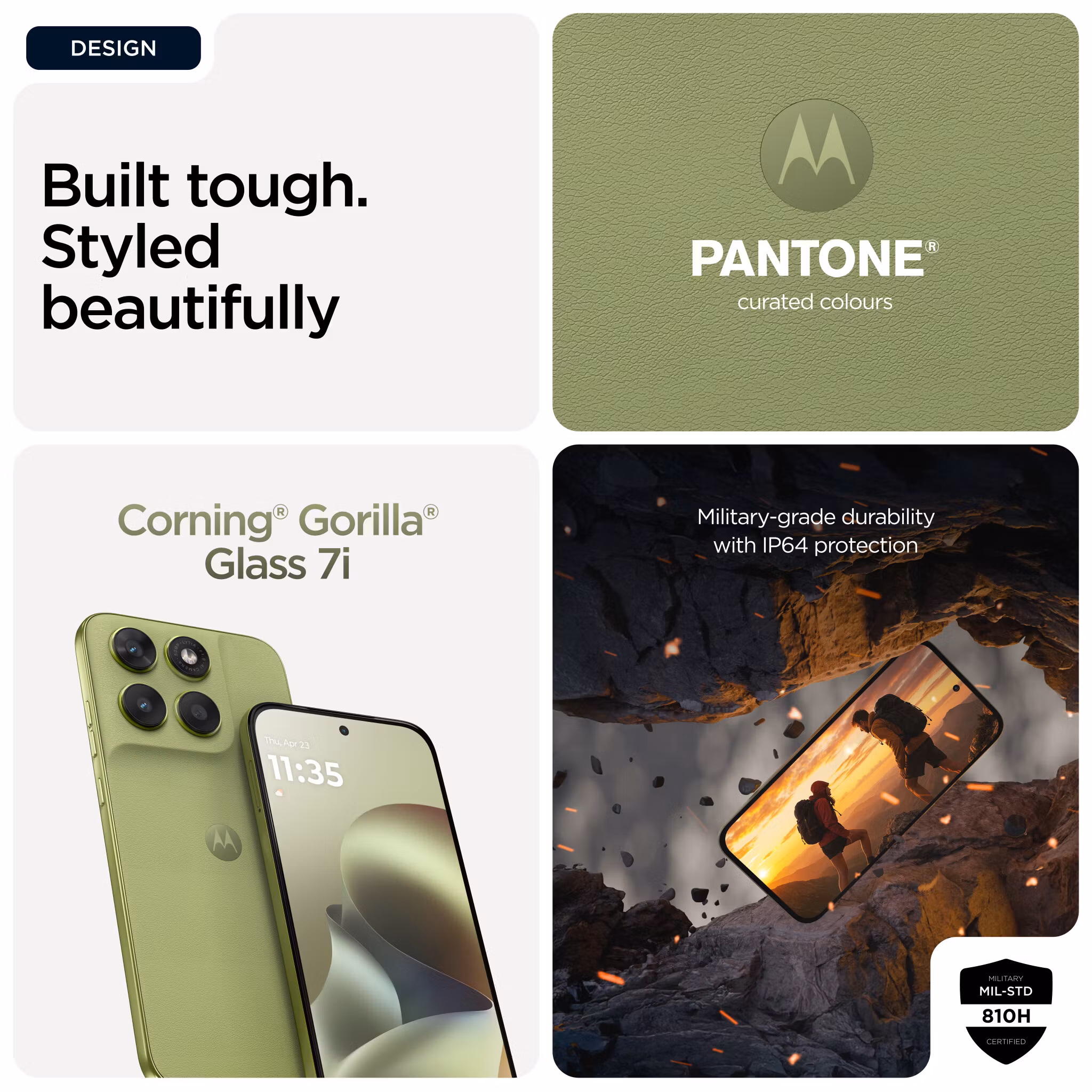 Motorola moto g67 17,3 cm (6,8") Hybrid Dual SIM Android 16.0 5G USB Type-C 4 GB 256 GB 5200 mAh Grön
