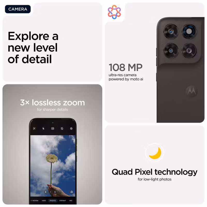 Motorola moto g77 17,3 cm (6,8") Hybrid Dual SIM Android 16.0 5G USB Type-C 8 GB 256 GB 5200 mAh Svart