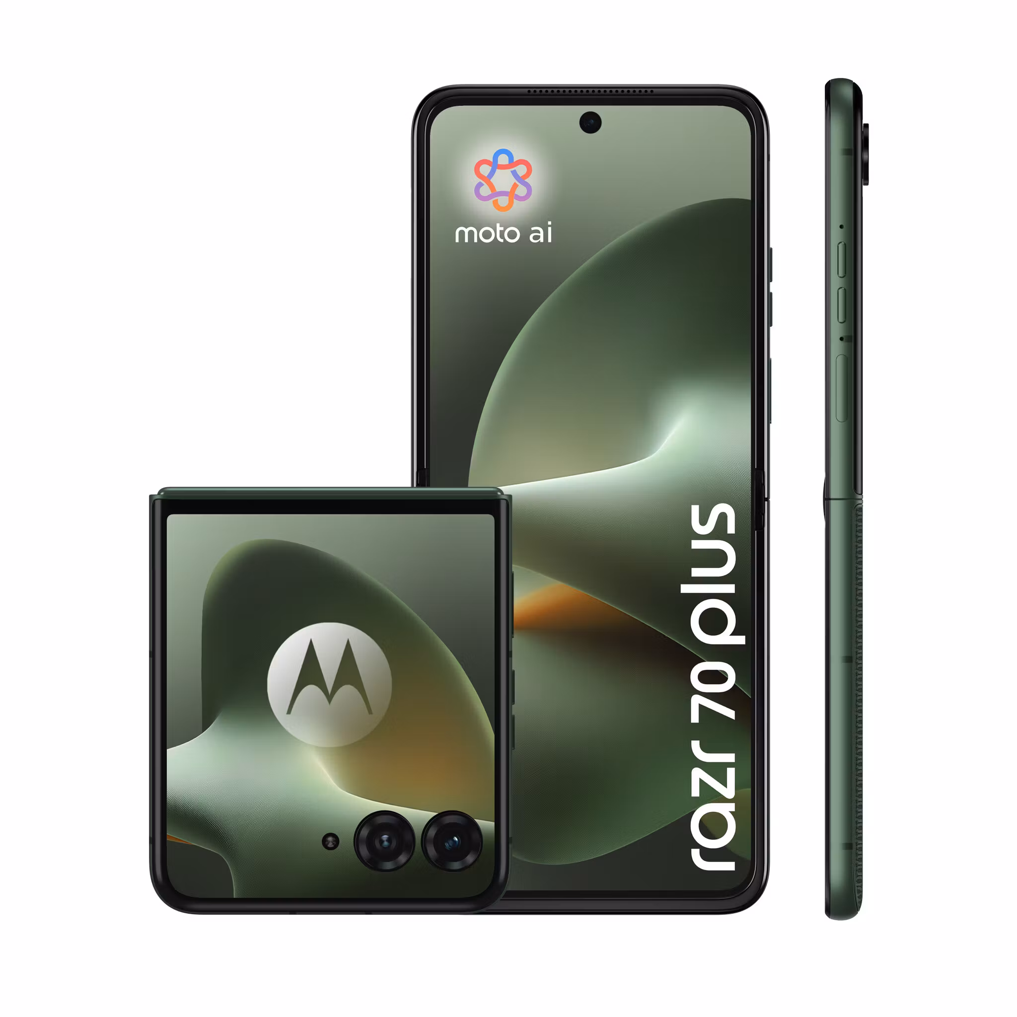 Motorola razr 70 plus 17,5 cm (6.9") Dual SIM Android 16.0 5G USB Type-C 12 GB 512 GB 4500 mAh mörkgrön