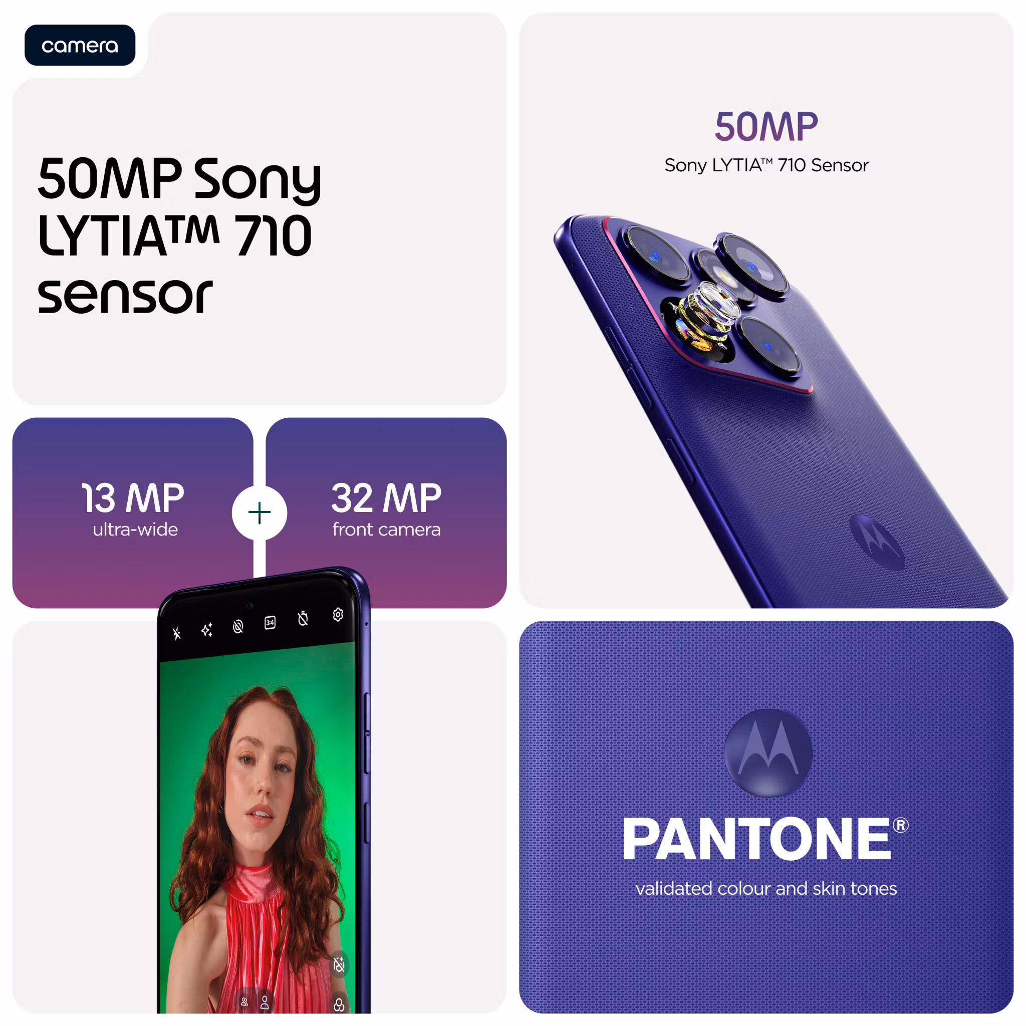Motorola edge 70 fusion 17,2 cm (6,78") Dual SIM Android 16.0 5G USB Type-C 12 GB 256 GB 7000 mAh Violet