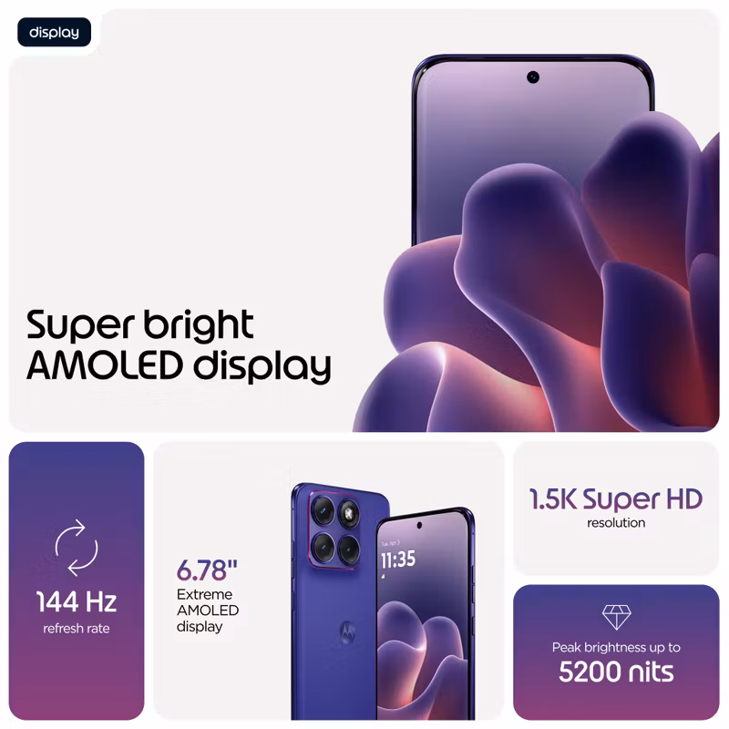 Motorola edge 70 fusion 17,2 cm (6,78") Dual SIM Android 16.0 5G USB Type-C 12 GB 256 GB 7000 mAh Violet