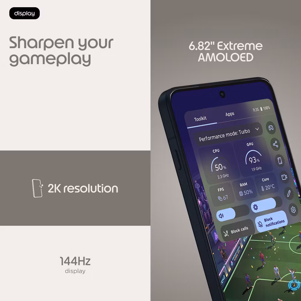 Motorola edge 70 max 17.3 cm (6.82") Dual SIM Android 16.0 5G USB Type-C 8 GB 256 GB 7100 mAh grå