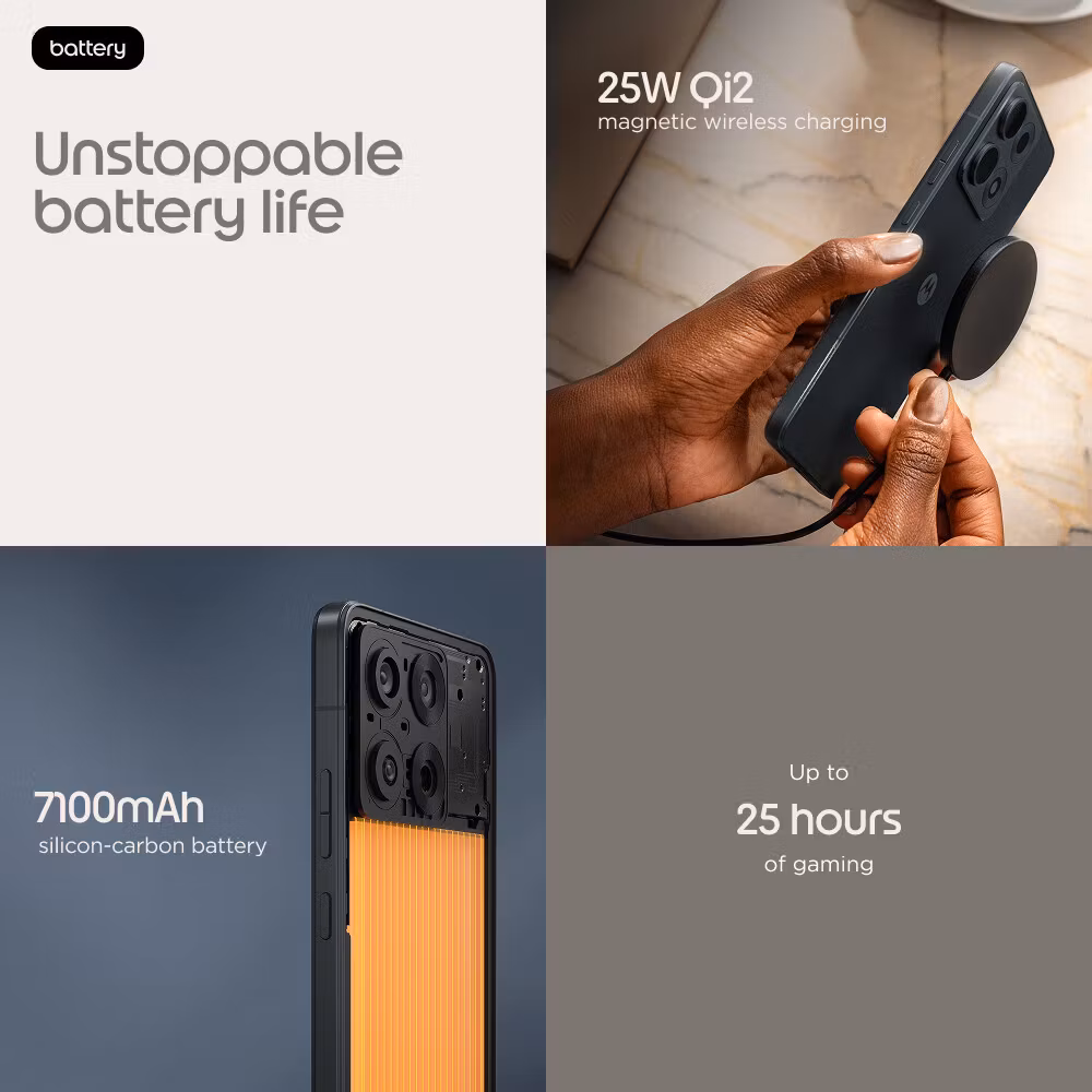 Motorola edge 70 max 17.3 cm (6.82") Dual SIM Android 16.0 5G USB Type-C 8 GB 256 GB 7100 mAh grå