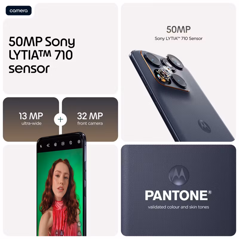 Motorola edge 70 fusion 17.2 cm (6.78") Dual SIM Android 16.0 5G USB Type-C 8 GB 512 GB 5200 mAh Svart