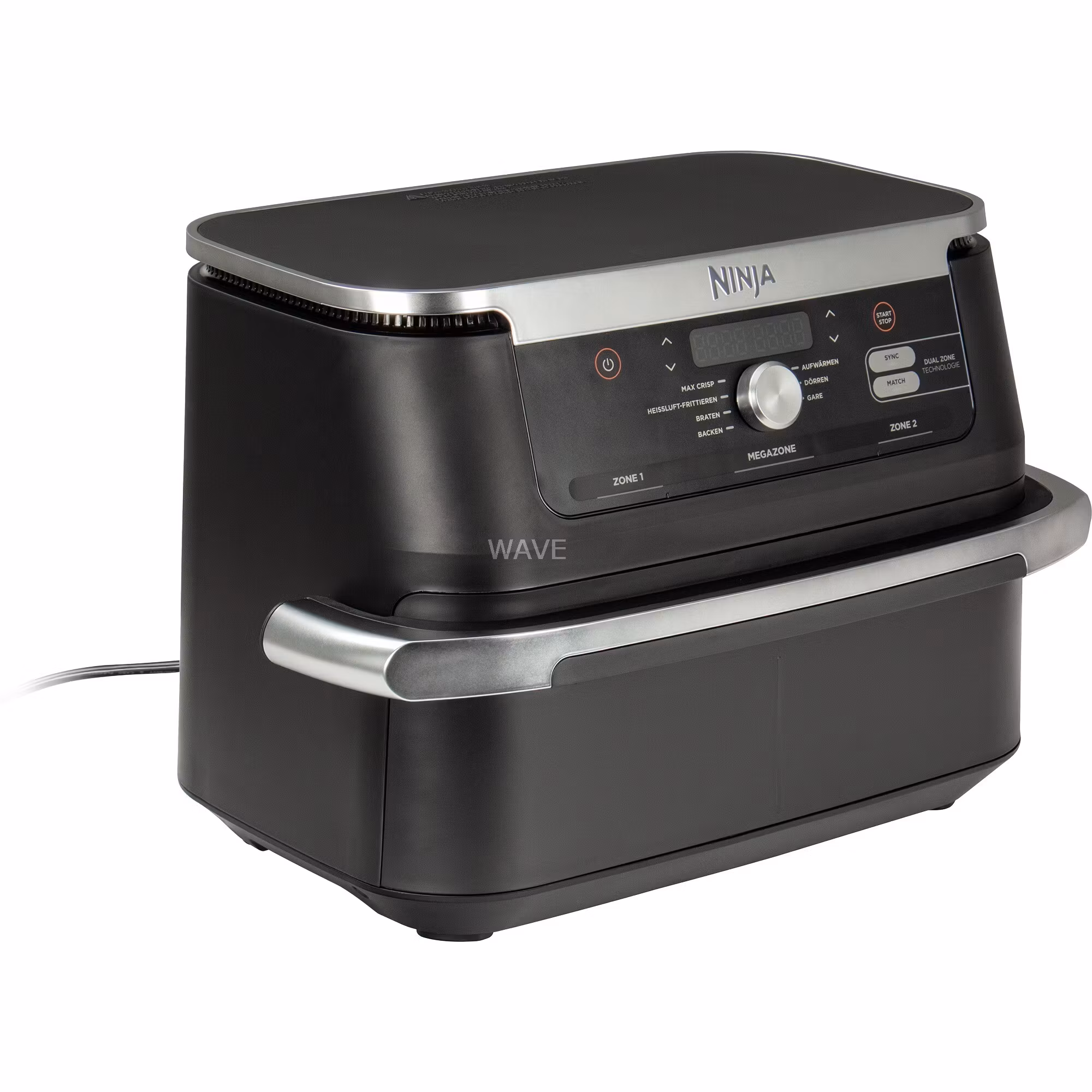 Ninja Foodi FlexDrawer varmluftsfritös AF500EU (svart/rustfritt stål, 2,470 watt, korg 10.4 liter, delbar)