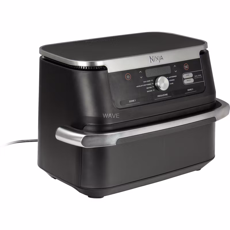 Ninja Foodi FlexDrawer varmluftsfritös AF500EU (svart/rustfritt stål, 2,470 watt, korg 10.4 liter, delbar)