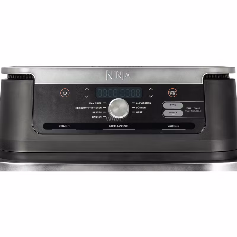 Ninja Foodi FlexDrawer varmluftsfritös AF500EU (svart/rustfritt stål, 2,470 watt, korg 10.4 liter, delbar)