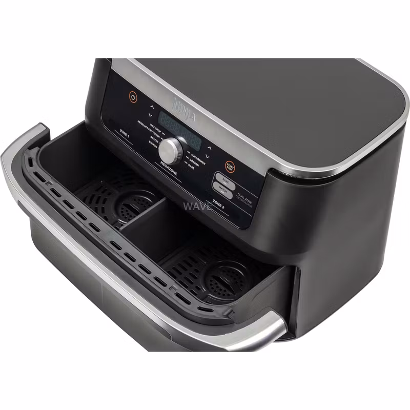 Ninja Foodi FlexDrawer varmluftsfritös AF500EU (svart/rustfritt stål, 2,470 watt, korg 10.4 liter, delbar)
