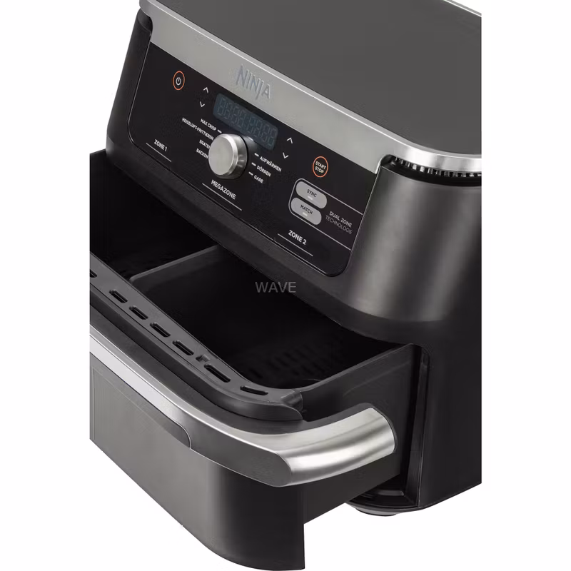 Ninja Foodi FlexDrawer varmluftsfritös AF500EU (svart/rustfritt stål, 2,470 watt, korg 10.4 liter, delbar)