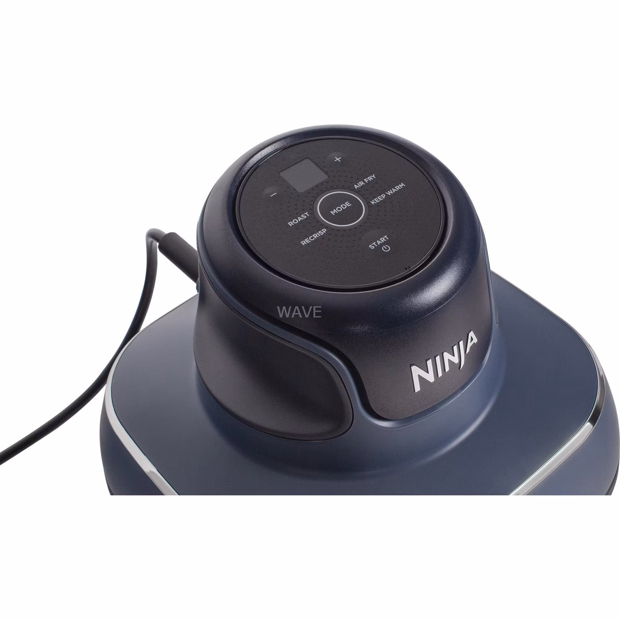 Ninja CRISPi 4-i-1 portabel glas airfryer "Cyber Space" mörkblå/transparent, 1 700 watt, 2 korgar 1,4 och 3,8 liter