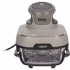 Ninja CRISPi 4‑in‑1 bärbar glas‑airfryer ”Stone” grå/transparent, 1 700 watt, 2 korgar 1,4 och 3,8 liter