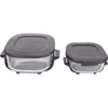 Ninja CRISPi 4‑in‑1 bärbar glas‑airfryer ”Stone” grå/transparent, 1 700 watt, 2 korgar 1,4 och 3,8 liter