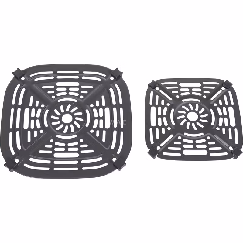 Ninja CRISPi 4‑in‑1 bärbar glas‑airfryer ”Stone” grå/transparent, 1 700 watt, 2 korgar 1,4 och 3,8 liter