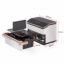 Cosori Dual Blaze Twinfry Chef Edition dubbel 10 L Airfryer roséguld/vit