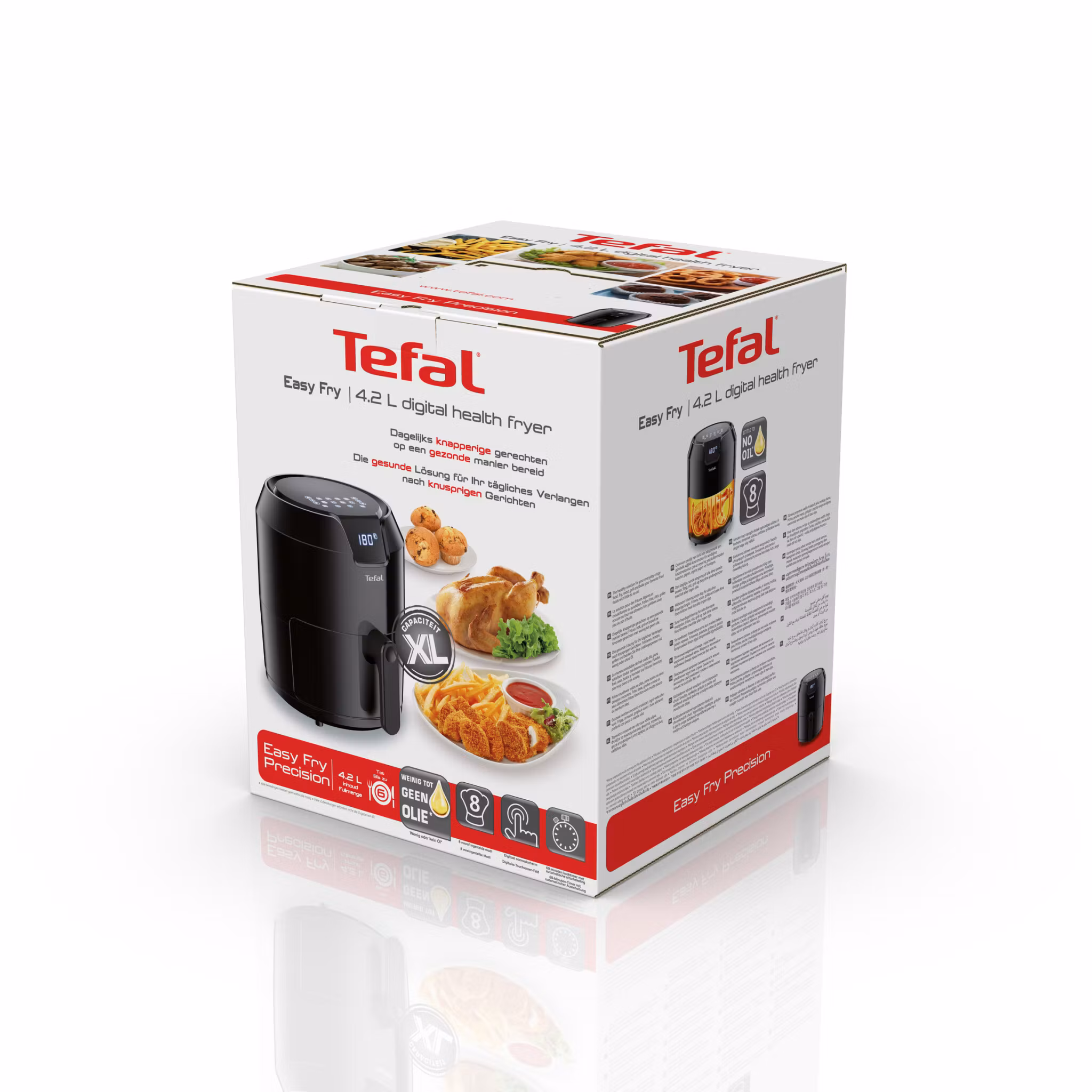 Tefal Easy Fry Precision EY4018 varmluftsfritös 4,2 L fristående 1500 W svart
