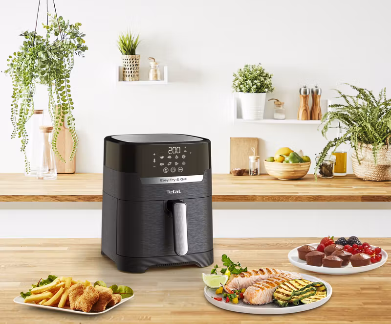 Tefal Easy Fry & Grill EY5058 hetluftsfritös 4,2 L fristående 1550 W svart