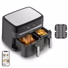 Tefal Dual Easy Fry & Grill EY905B dubbel varmluftsfritös 8,3 L fristående 2700 W grå