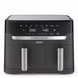 Tefal Dual Easy Fry & Grill EY905B dubbel Airfryer 8,3 L fristående 2700 W grå