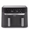 Tefal Dual Easy Fry & Grill EY905B dubbel varmluftsfritös 8,3 L fristående 2700 W grå