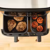 Tefal Dual Easy Fry & Grill EY905B dubbel varmluftsfritös 8,3 L fristående 2700 W grå