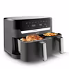 Tefal Dual Easy Fry & Grill EY905B dubbel varmluftsfritös 8,3 L fristående 2700 W grå
