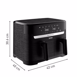 Tefal Easy Fry EY901N Dubbel 8,3 L fristående varmluftsfritös 2700 W svart