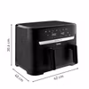 Tefal Easy Fry EY901N Dubbel 8,3 L fristående varmluftsfritös 2700 W svart