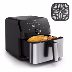 Tefal Easy Fry Mega EY855D10 varmluftsfritös 7,5 L fristående 2020 W svart, rostfritt stål