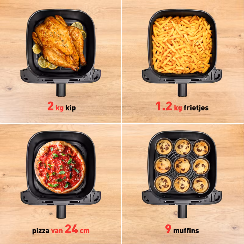 Tefal Easy Fry Mega EY855D10 varmluftsfritös 7,5 L fristående 2020 W svart, rostfritt stål