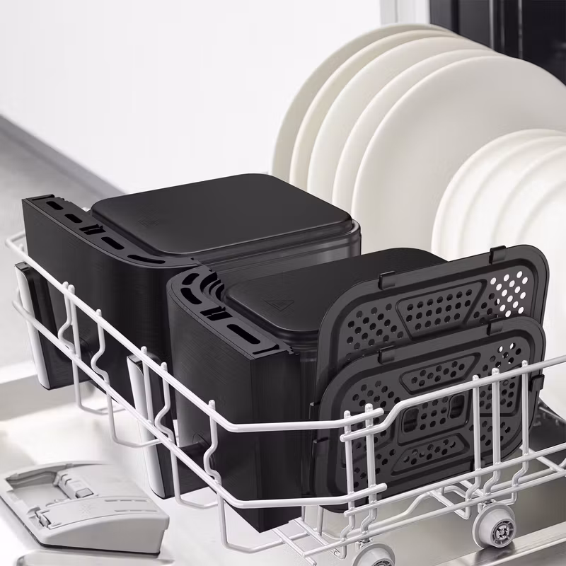 Tefal Easy Fry Dual XXL EY9428E0 fritös dubbel 11 L fristående 2020 W varmluftsfritös svart