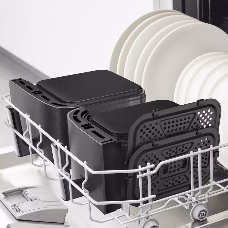Tefal Easy Fry Dual XXL EY942HE0 varmluftsfritös Dubbel 11 L fristående 2020 W Grå