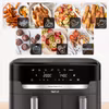 Tefal Easy Fry Dual XXL EY942HE0 varmluftsfritös Dubbel 11 L fristående 2020 W Grå