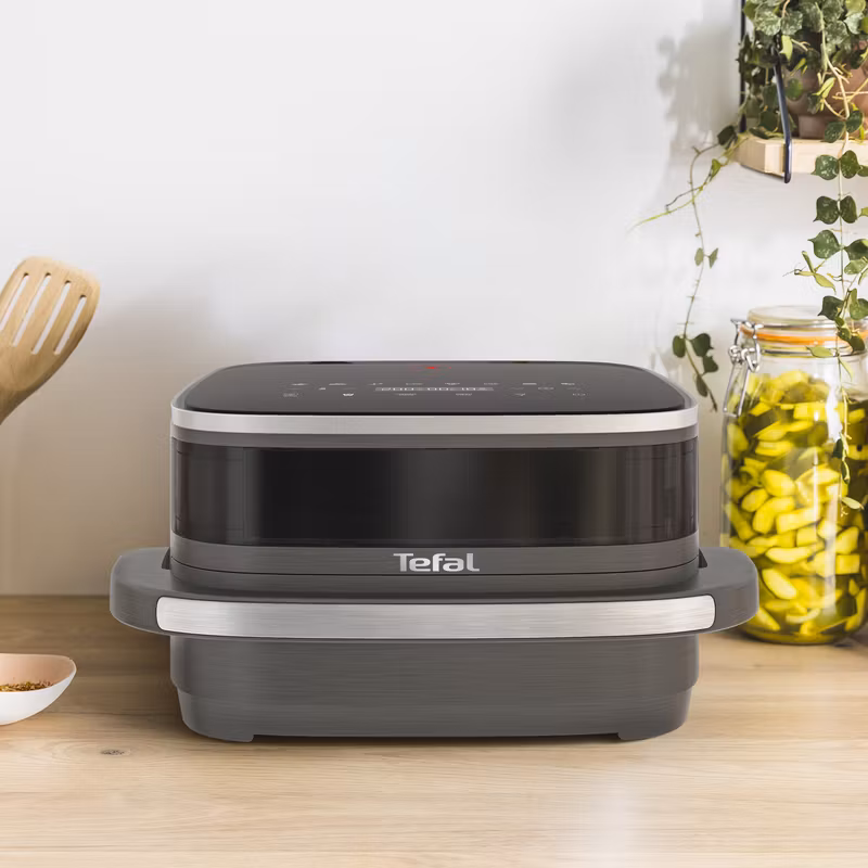 Tefal Easy Fry XL Surface FW402HE0 varmluftsfritös, 1,2 kg, 2200 W, svart/grå