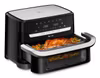 Tefal Dual Easy Fry Flex EY9228 9 L fristående varmluftsfritös svart, rostfritt stål