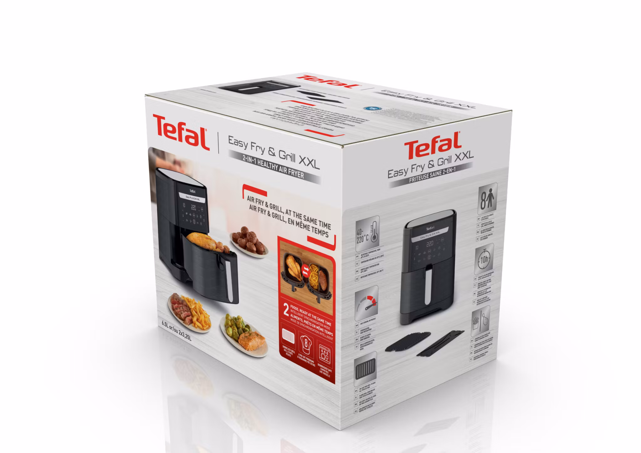 Tefal Easy Fry & Grill EY8018 6,5 L fristående varmluftsfritös svart 1830 W