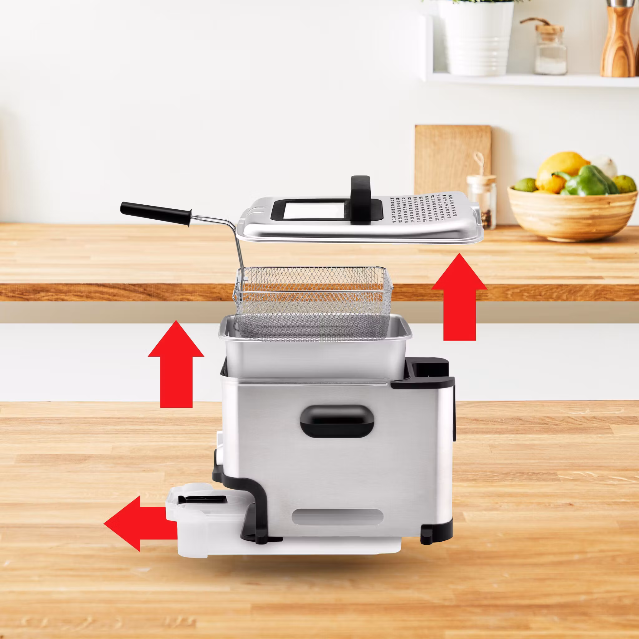 Tefal FR8041 fritös 3,5 L fristående 2300 W rostfri