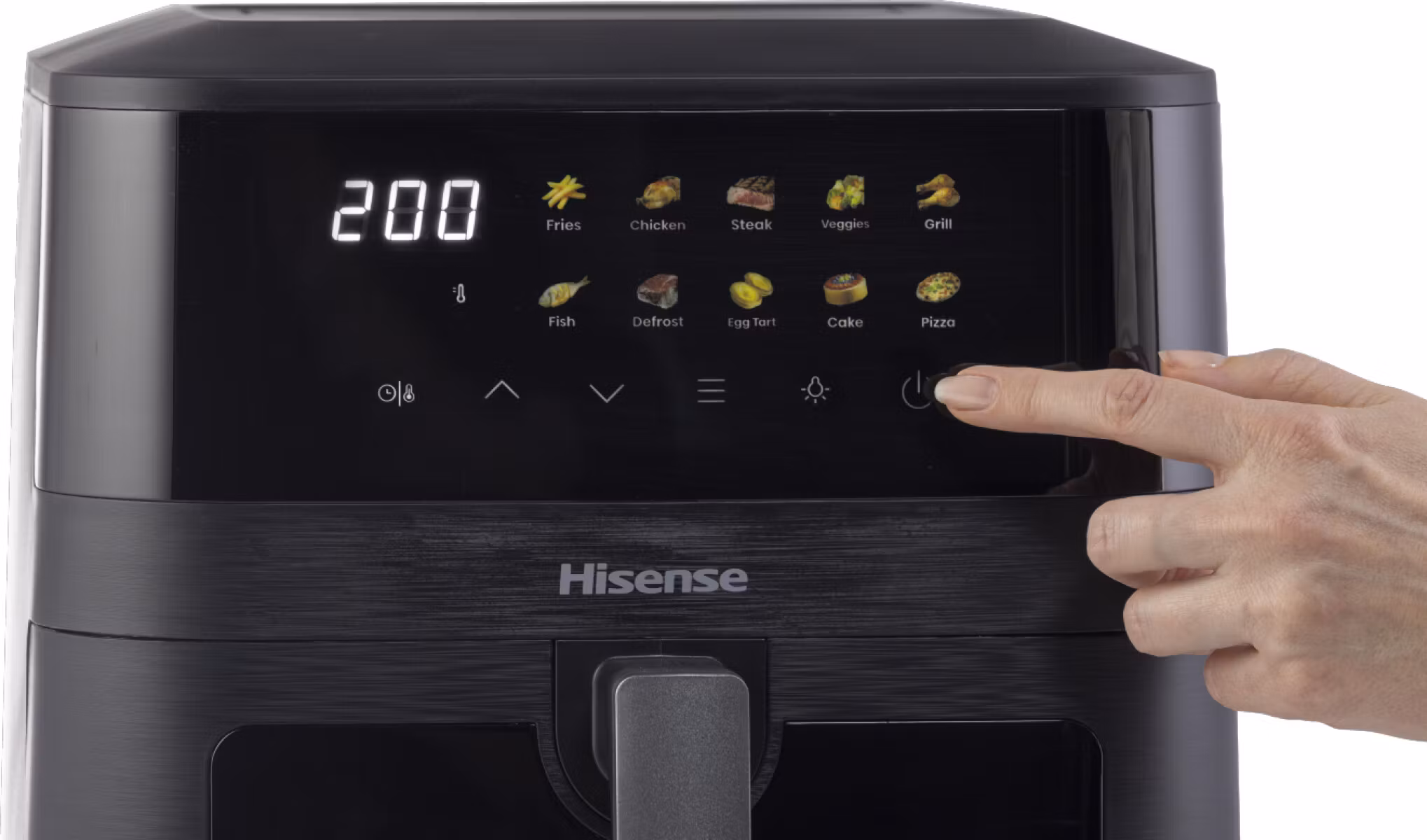 Hisense HAF2100DCD varmluftsfritös 7,7 L 2100 W svart