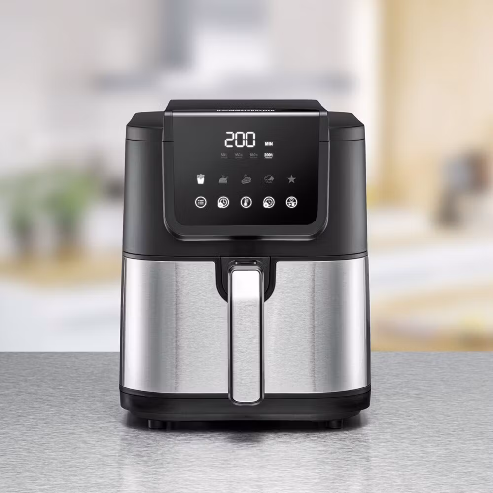 Rommelsbacher varmluftsfritös FRH 1500 XL (svart/rostfritt stål, 1 500 watt)