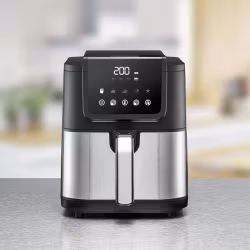 Rommelsbacher varmluftsfritös FRH 1500 XL (svart/rostfritt stål, 1 500 watt)