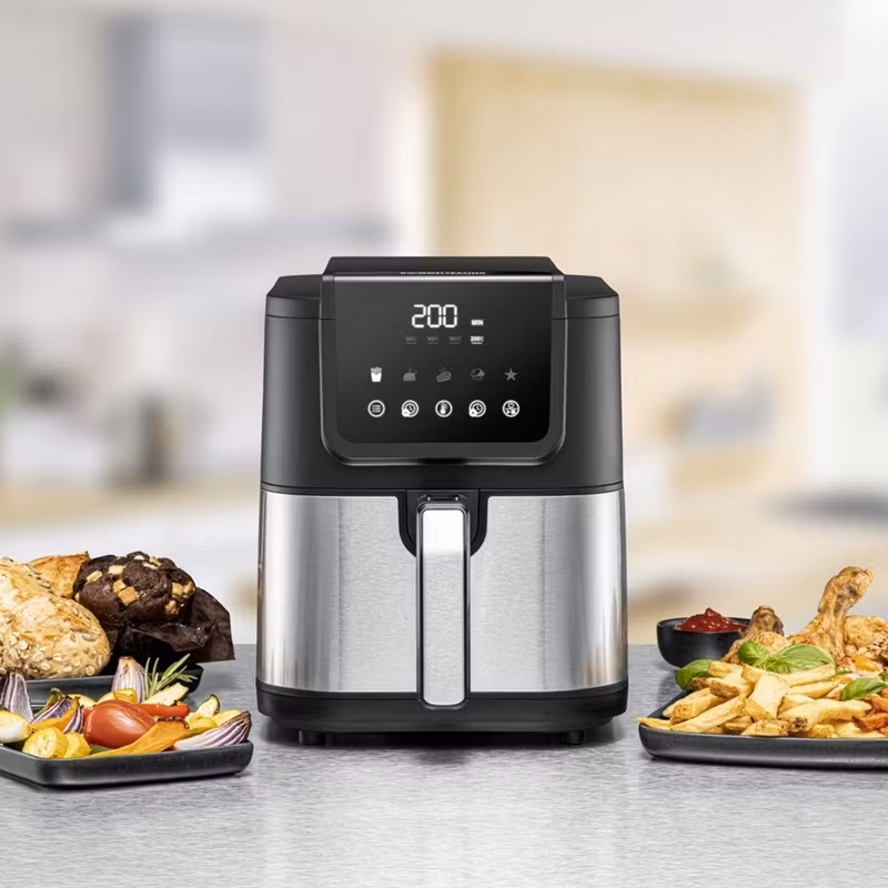 Rommelsbacher varmluftsfritös FRH 1500 XL (svart/rostfritt stål, 1 500 watt)