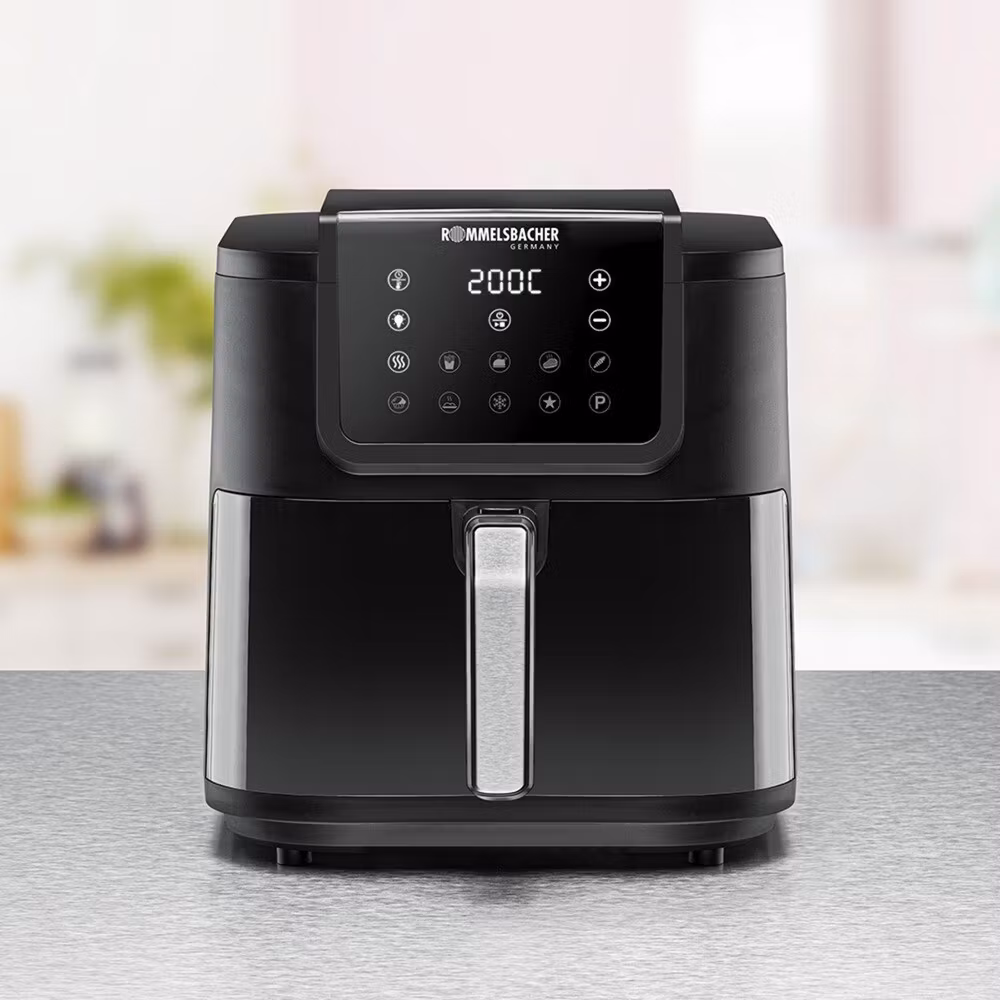 Rommelsbacher varmluftsfritös FRH 1700 XXL (svart, 1,700 watts)