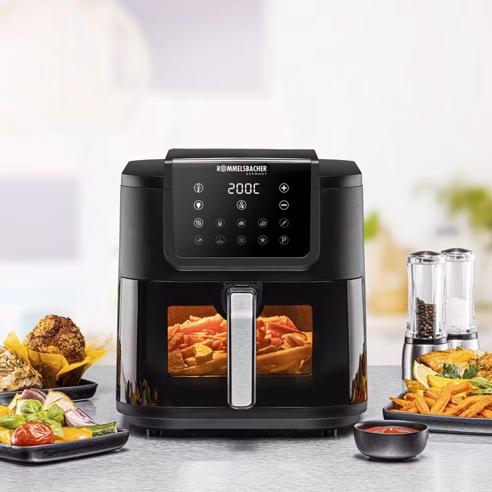 Rommelsbacher varmluftsfritös FRH 1700 XXL (svart, 1,700 watts)