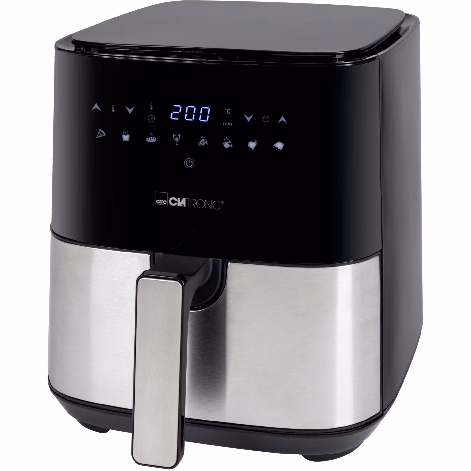 Clatronic varmluftsfritös FR 3782 H (svart/rostfritt stål, 1 450 watt, korg 5 liter)