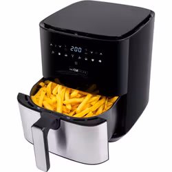 Clatronic varmluftsfritös FR 3782 H (svart/rostfritt stål, 1 450 watt, korg 5 liter)