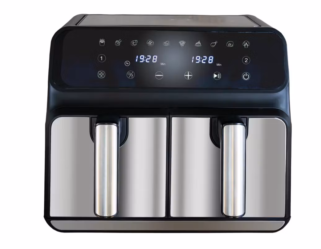Unold 58685 varmluftsfritös Double 8 L fristående 1700 W svart/grå