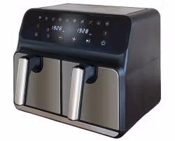 Unold 58685 varmluftsfritös Double 8 L fristående 1700 W svart/grå