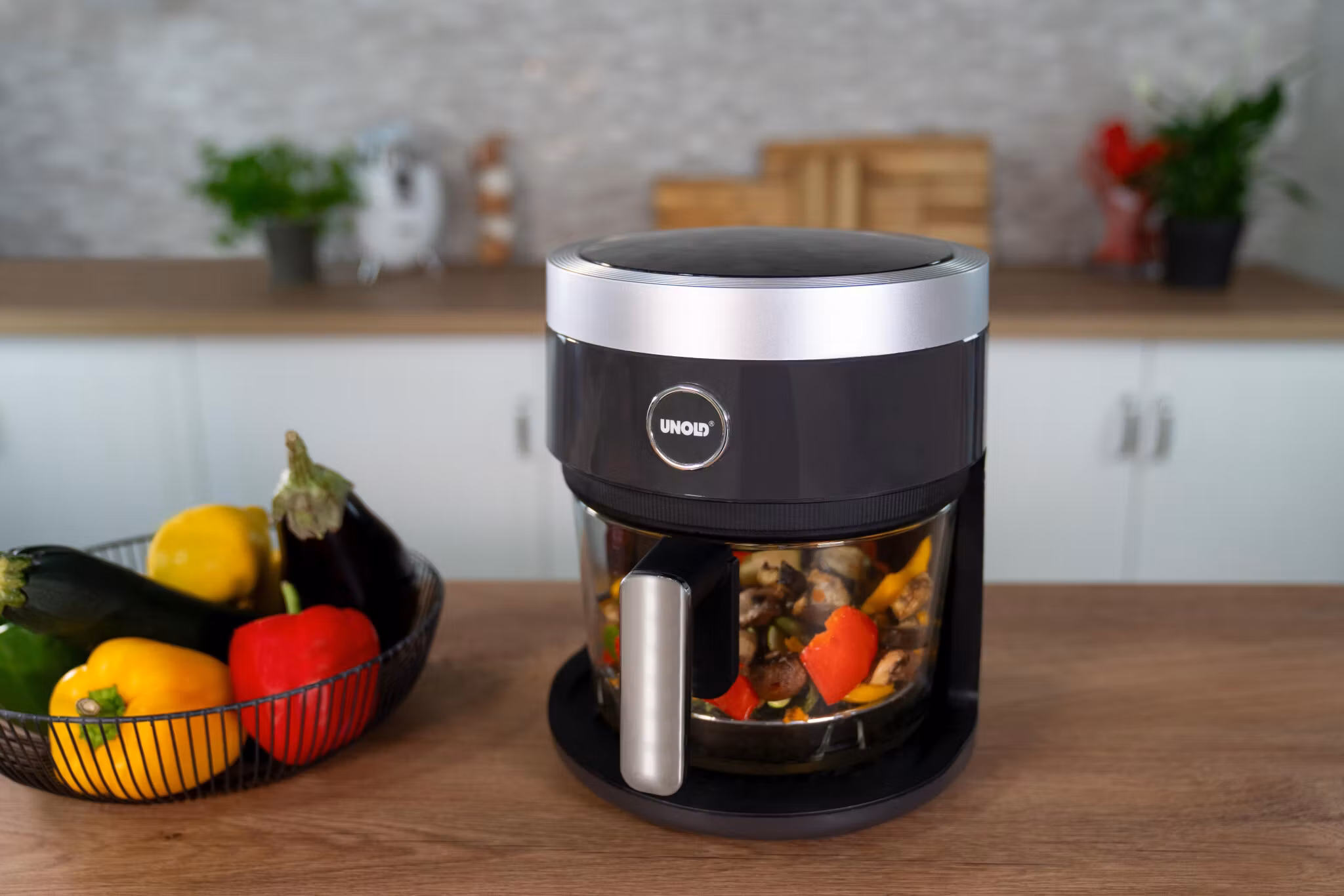 Unold 58695 varmluftsfritös Single 3,5 L fristående 1200 W svart